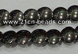 CHE271 15.5 inches 12mm flat round hematite beads wholesale