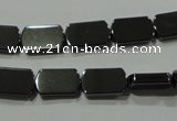 CHE291 15.5 inches 8*13mm rectangle hematite beads wholesale