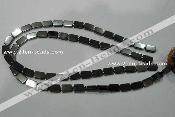 CHE291 15.5 inches 8*13mm rectangle hematite beads wholesale