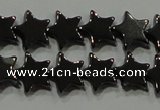 CHE293 15.5 inches 6mm star hematite beads wholesale