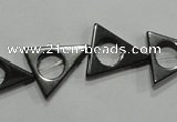 CHE300 15.5 inches 16*18mm triangle hematite beads wholesale