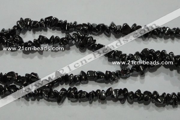 CHE307 15.5 inches 4*6mm – 8*12mm hematite chips beads wholesale