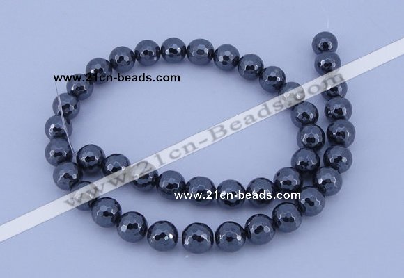 CHE31 16 inches 3mm faceted round hematite beads Wholesale