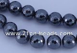 CHE34 16 inches 8mm faceted round hematite beads Wholesale