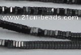 CHE411 15.5 inches 1*3*3mm square matte hematite beads wholesale