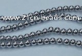 CHE421 15.5 inches 2mm round plated hematite beads wholesale