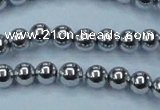 CHE426 15.5 inches 10mm round plated hematite beads wholesale