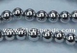 CHE427 15.5 inches 12mm round plated hematite beads wholesale