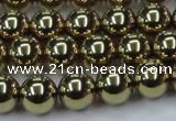 CHE436 15.5 inches 12mm round plated hematite beads wholesale