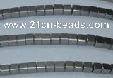 CHE450 15.5 inches 2*2mm cube plated hematite beads wholesale