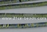 CHE560 15.5 inches 1*2*2mm square plated hematite beads wholesale