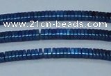 CHE564 15.5 inches 1*2*2mm square plated hematite beads wholesale