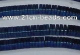 CHE574 15.5 inches 1*3*3mm square plated hematite beads wholesale