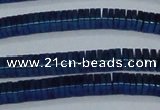 CHE584 15.5 inches 1*4*4mm square plated hematite beads wholesale