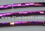 CHE604 15.5 inches 3*3mm cube plated hematite beads wholesale