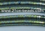 CHE645 15.5 inches 1*2mm tyre plated hematite beads wholesale