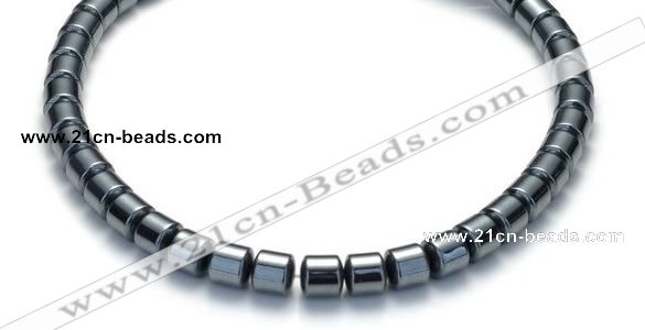 CHE66 15.5 inches 3mm column shape hematite beads Wholesale