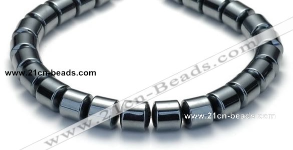 CHE69 15.5 inches 8mm column shape hematite beads Wholesale