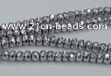 CHE731 15.5 inches 2*3mm faceted rondelle plated hematite beads