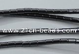 CHE755 15.5 inches 2*2.5mm tube hematite beads wholesale