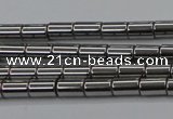 CHE767 15.5 inches 3*5mm tube plated hematite beads wholesale