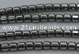 CHE775 15.5 inches 2*2mm drum plated hematite beads wholesale