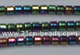 CHE780 15.5 inches 2*2mm drum plated hematite beads wholesale