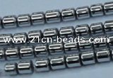 CHE786 15.5 inches 4*4.5mm drum plated hematite beads wholesale