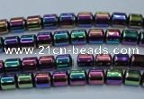 CHE790 15.5 inches 4*4.5mm drum plated hematite beads wholesale