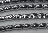 CHE793 15.5 inches 3*5mm rice plated hematite beads wholesale