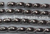 CHE802 15.5 inches 4*6mm rice plated hematite beads wholesale