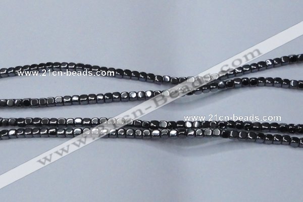 CHE818 15.5 inches 4*4mm dice hematite beads wholesale