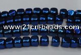 CHE851 15.5 inches 2*2mm dice platedhematite beads wholesale