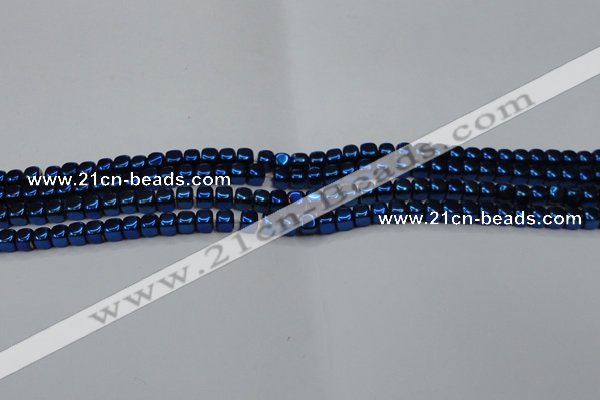 CHE859 15.5 inches 3*3mm dice platedhematite beads wholesale