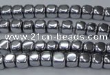 CHE866 15.5 inches 4*4mm dice platedhematite beads wholesale