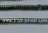 CHE923 15.5 inches 1*3mm triangle plated hematite beads wholesale