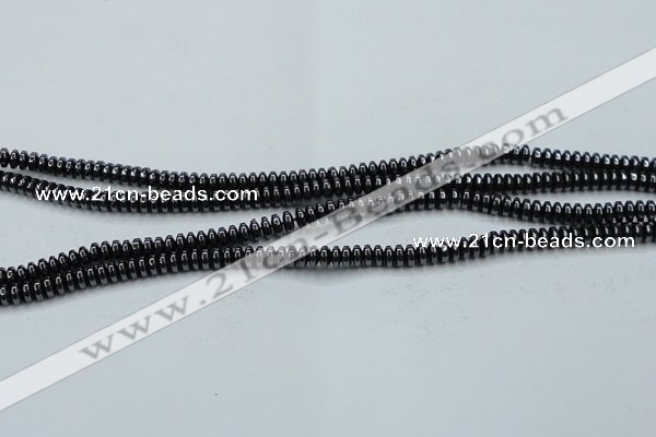 CHE961 15.5 inches 1.5*3mm rondelle hematite beads wholesale