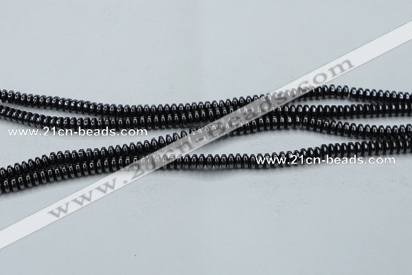 CHE966 15.5 inches 2*4mm rondelle hematite beads wholesale