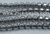 CHE972 15.5 inches 4*4mm plated hematite beads wholesale