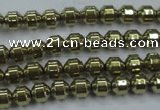 CHE974 15.5 inches 4*4mm plated hematite beads wholesale