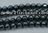 CHE976 15.5 inches 4*4mm plated hematite beads wholesale