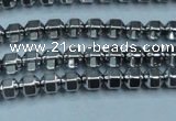 CHE981 15.5 inches 4*4mm plated hematite beads wholesale