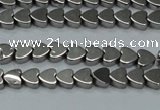 CHE991 15.5 inches 4*4mm heart plated hematite beads wholesale