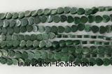 CHG104 15.5 inches 6mm flat heart African jade gemstone beads wholesale