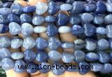 CHG154 15 inches 12mm heart blue aventurine jade beads wholesale