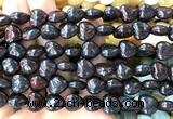 CHG160 15 inches 12mm heart brecciated jasper beads wholesale