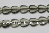 CHG18 15.5 inches 10*10mm heart synthetic smoky quartz beads wholesale