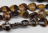 CHG20 15.5 inches 10*10mm heart yellow tiger eye beads wholesale