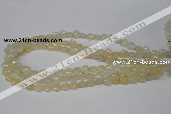 CHG21 15.5 inches 10*10mm heart yellow aventurine beads wholesale