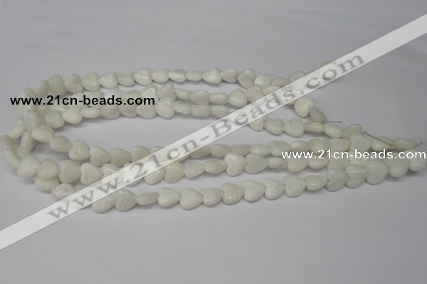 CHG22 15.5 inches 10*10mm heart shell beads wholesale